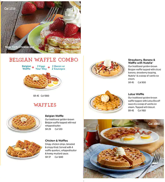 IHOP Menu, Menu for IHOP, Al Nahyan, Abu Dhabi 