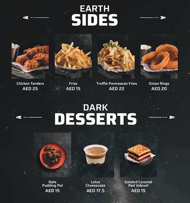 Alien Burger Menu, Menu for Alien Burger, Industrial Area, Sharjah 