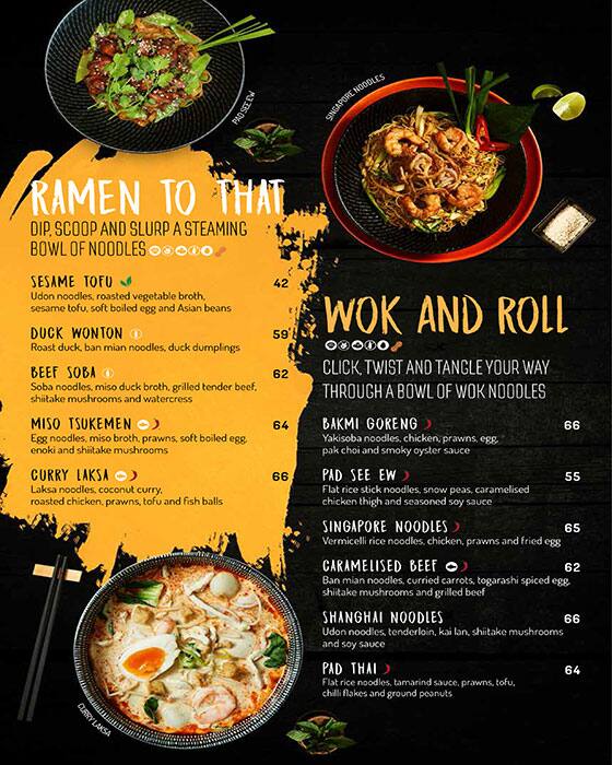 The Noodle House Menu, Menu for The Noodle House, Al Nahyan, Abu Dhabi 