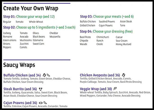 Richy's Menu, Menu for Richy's, Al Mushrif, Abu Dhabi 