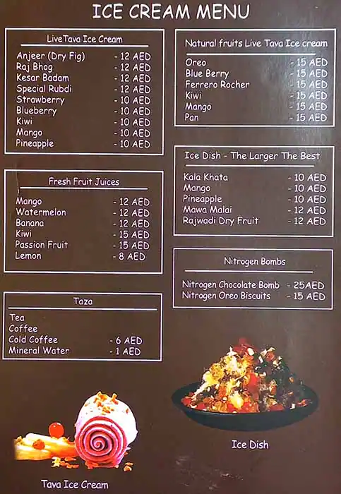 Brown & White Menu, Menu for Brown & White, Muwailih Commercial, Sharjah 