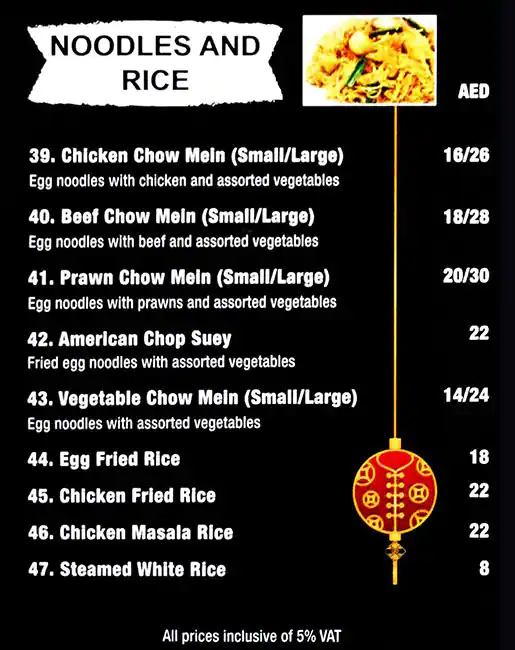 TOL Chinese Restaurant Menu, Menu for TOL Chinese Restaurant, Mussafah Shabiya, Abu Dhabi 