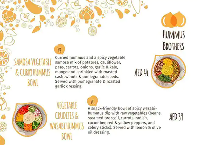 Hummus Brothers Menu, Menu for Hummus Brothers, Najda, Abu Dhabi 