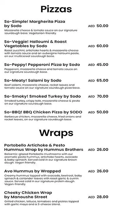 Pick N Pair Menu, Menu for Pick N Pair, Najda, Abu Dhabi 