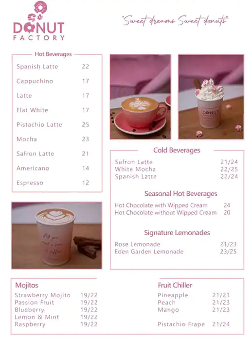 Donut Factory  Menu, Menu for Donut Factory , Al Muwaihat, Ajman 