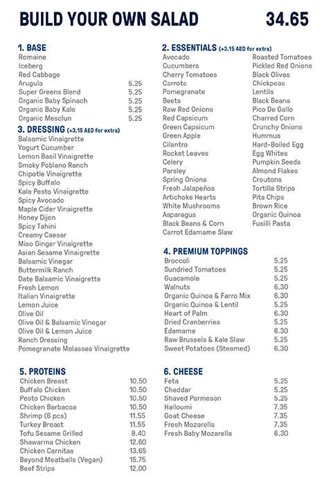 Just Salad - Wraps, Bowls + More Menu 