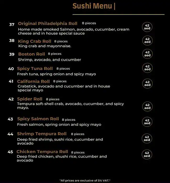 San Thai Menu, Menu for San Thai, Tourist Club Area (Al Zahiyah), Abu Dhabi 