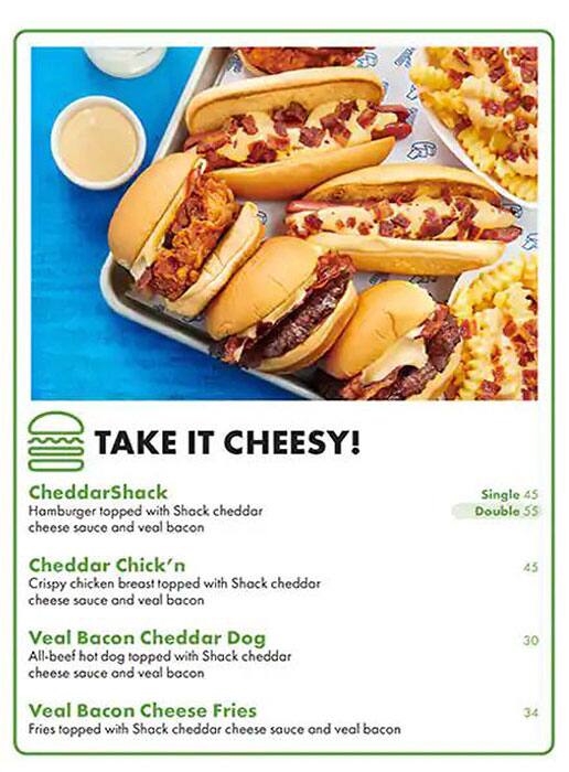 Shake Shack Menu, Menu for Shake Shack, Industrial Area, Sharjah 