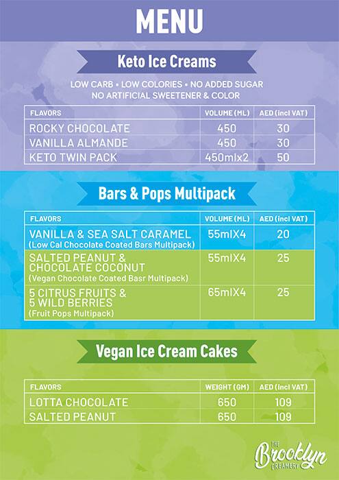 The Brooklyn Creamery Menu, Menu for The Brooklyn Creamery, University City, Sharjah 