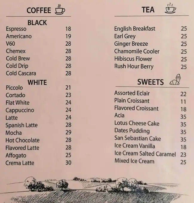 Crema Menu, Menu for Crema, Al Khubeirah, Abu Dhabi 