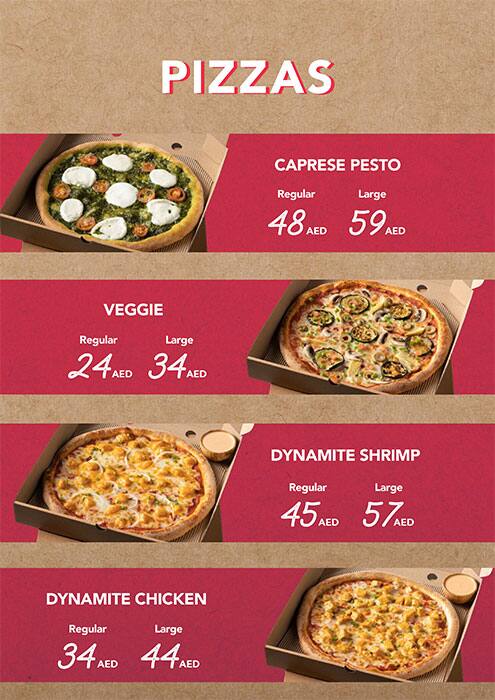 Society Pizza Menu, Menu for Society Pizza, Al Tallah, Ajman 