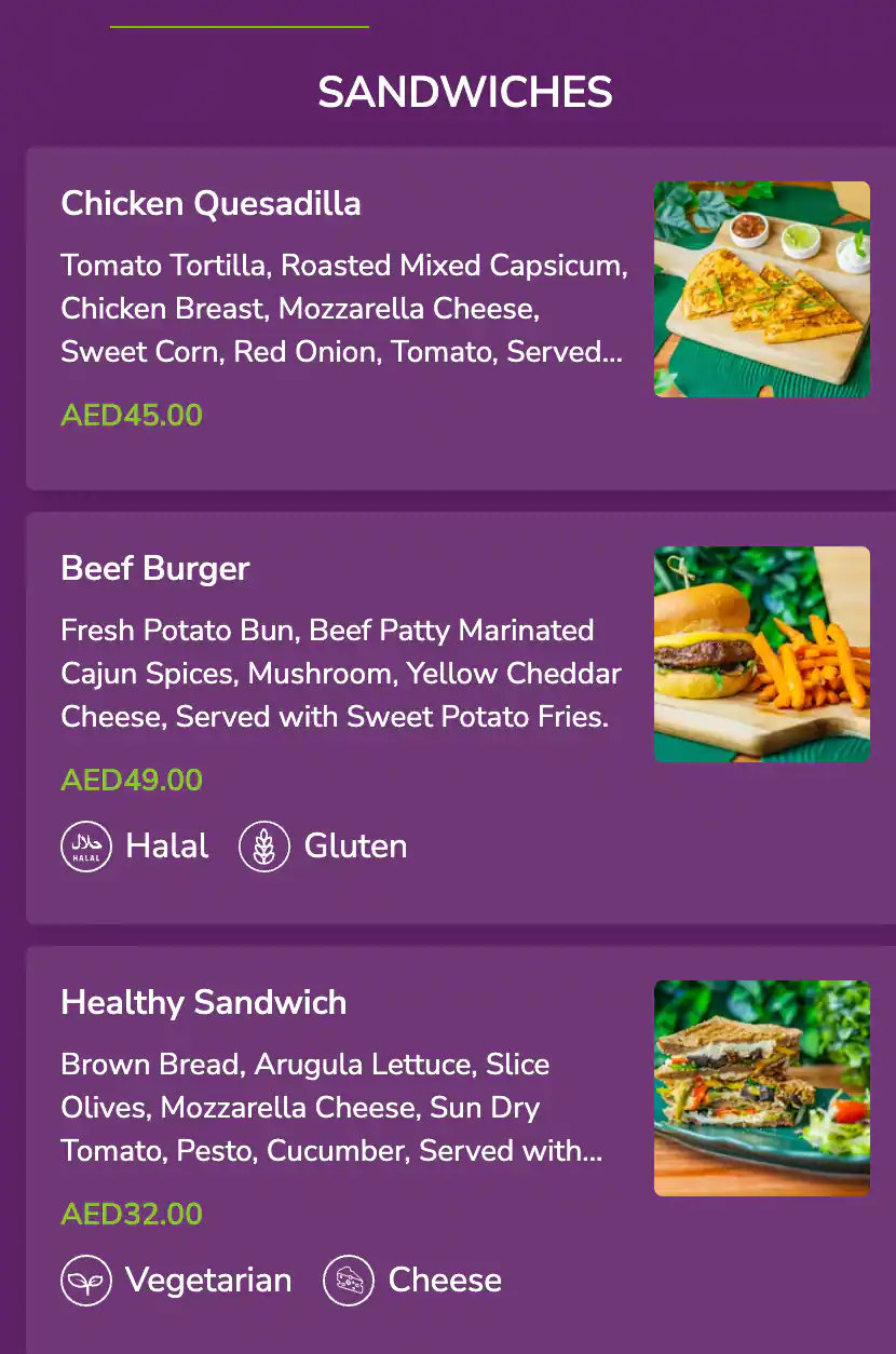 AcaiXpress Menu, Menu for AcaiXpress, Al Nahyan, Abu Dhabi 