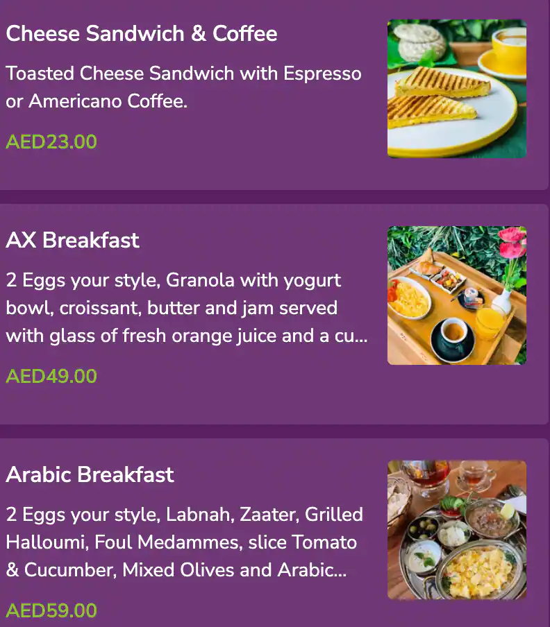 AcaiXpress Menu, Menu for AcaiXpress, Al Nahyan, Abu Dhabi 