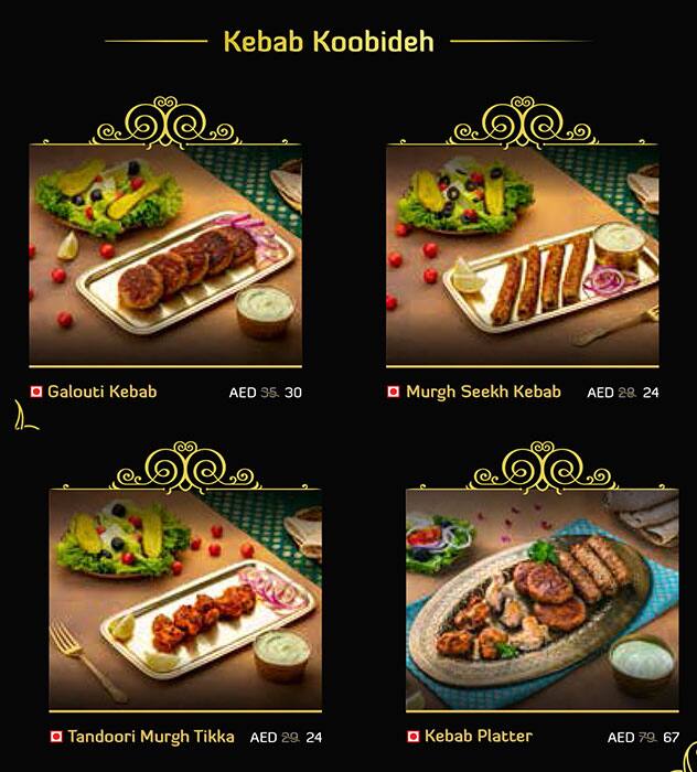 Behrouz Biryani Menu, Menu for Behrouz Biryani, Al Reem Island, Abu Dhabi 