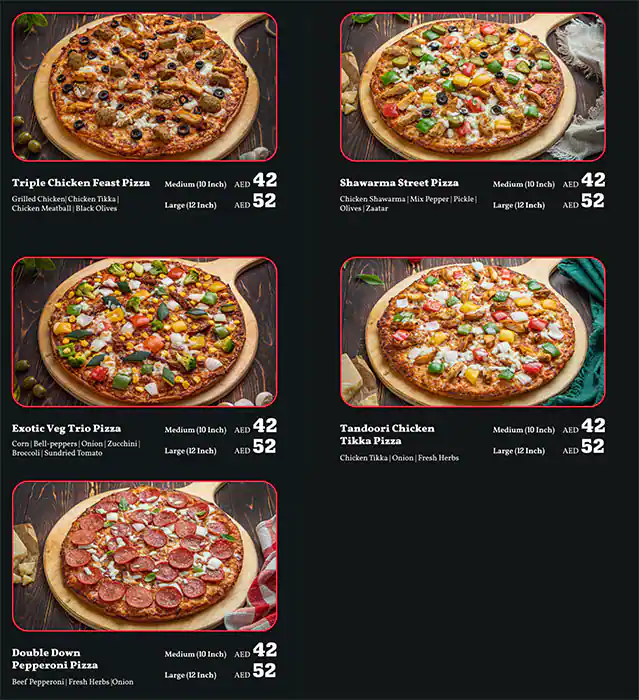 Ovenstory Pizza Menu, Menu for Ovenstory Pizza, Al Reem Island, Abu Dhabi 