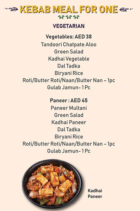 Street Foods by Punjab Grill Menu 