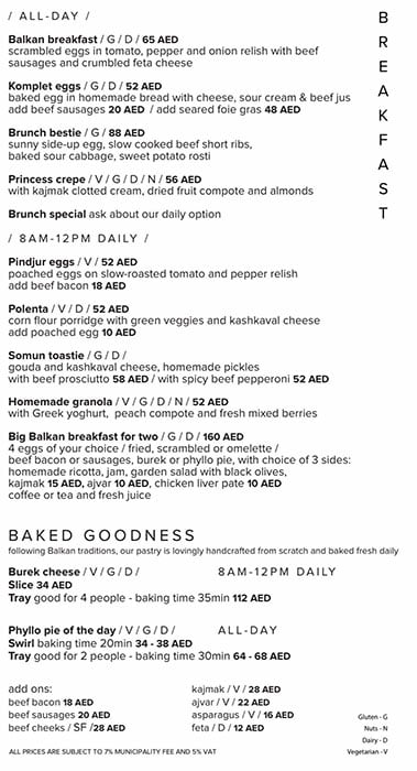 21 Grams - Urban Balkan Bistro Restaurant Menu