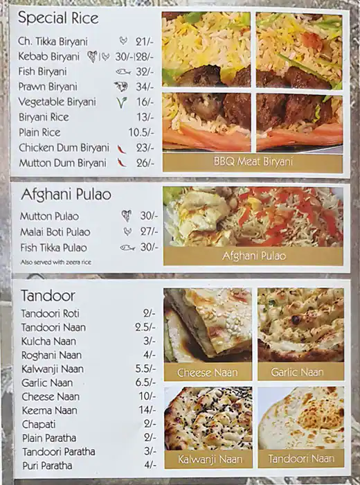 Najmat Lahore Restaurant Menu, Menu for Najmat Lahore Restaurant, Al Mareija, Sharjah 