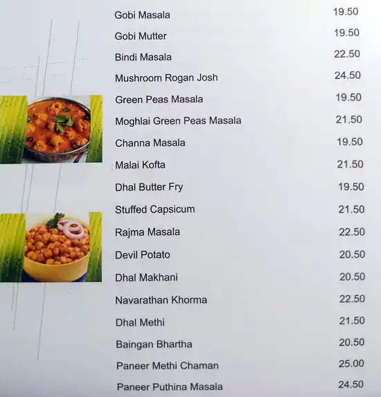 Saravanaa Bhavan Menu, Menu for Saravanaa Bhavan, Abu Shagara, Sharjah 