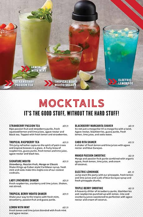 TGI Fridays Menu, Menu for TGI Fridays, Al Majaz, Sharjah 