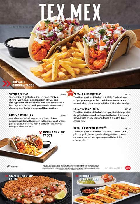 TGI Fridays Menu, Menu for TGI Fridays, Al Majaz, Sharjah 