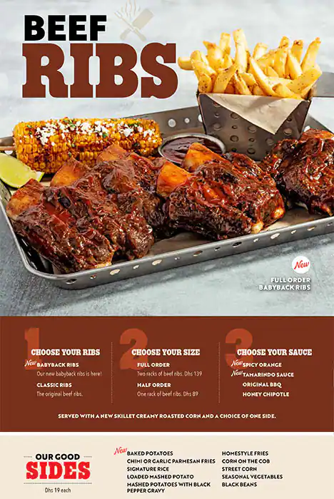 Chili's Menu, Menu for Chili's, Abu Shagara, Sharjah 