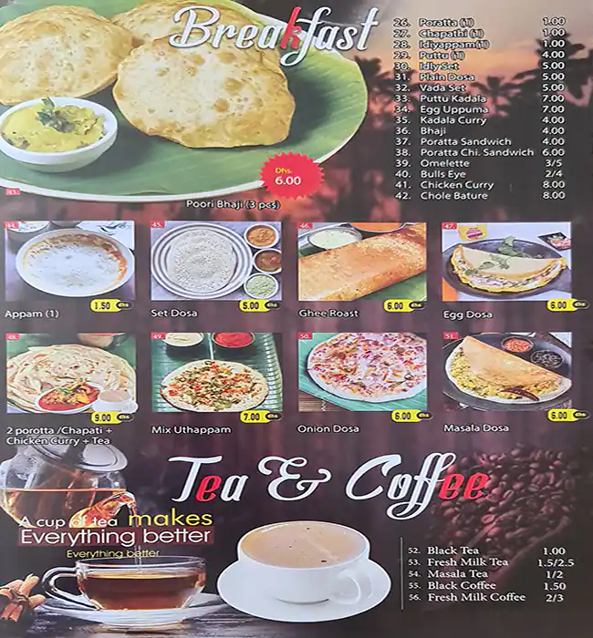 Creek Restaurant Menu, Menu for Creek Restaurant, Al Nahda, Sharjah 