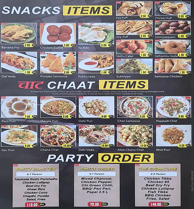 Creek Restaurant Menu, Menu for Creek Restaurant, Al Nahda, Sharjah 