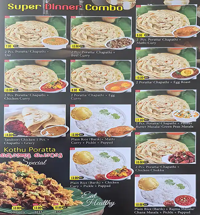 Creek Restaurant Menu, Menu for Creek Restaurant, Al Nahda, Sharjah 