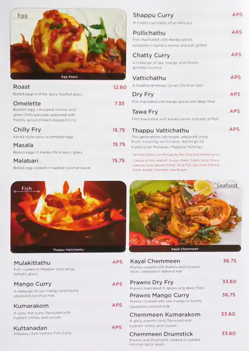 Calicut Notebook Menu, Menu for Calicut Notebook, Al Nabba, Sharjah 