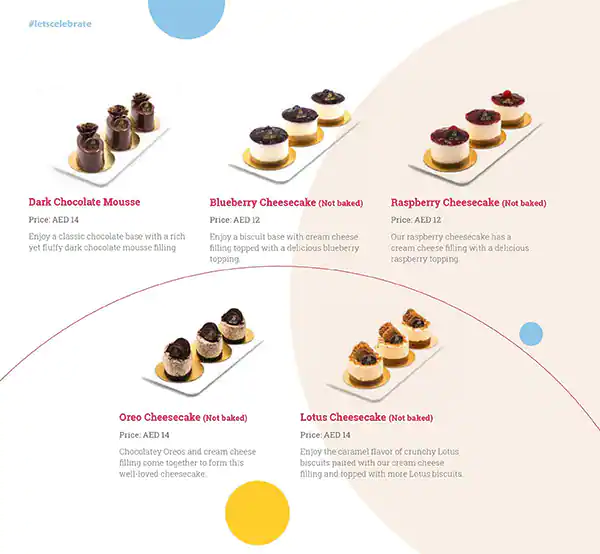 Mister Baker Menu, Menu for Mister Baker, Industrial Area, Sharjah 