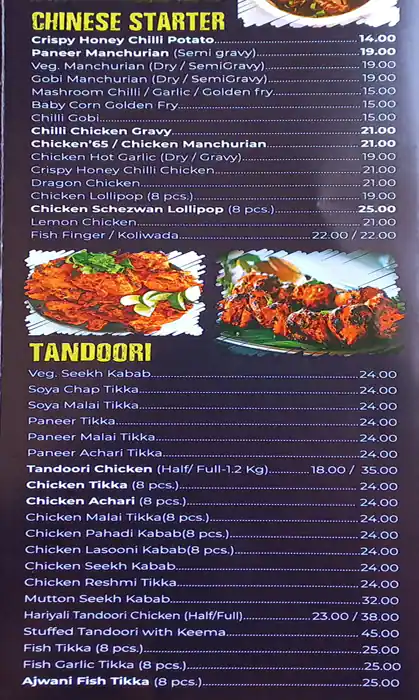 Delicious Corner Restaurant Menu 