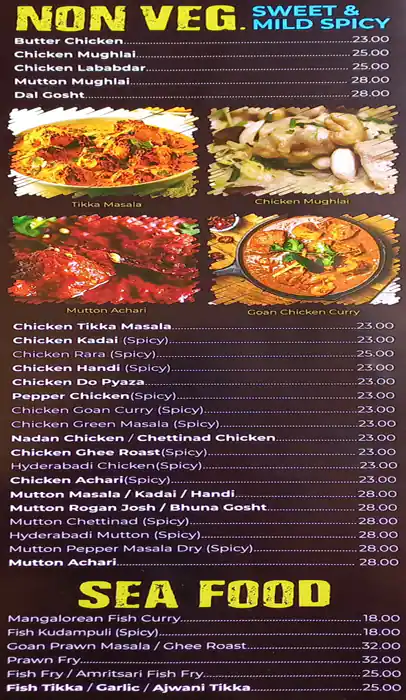 Delicious Corner Restaurant Menu 