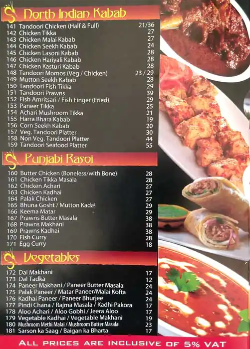 Orient Grill Menu, Menu for Orient Grill, Abu Shagara, Sharjah 