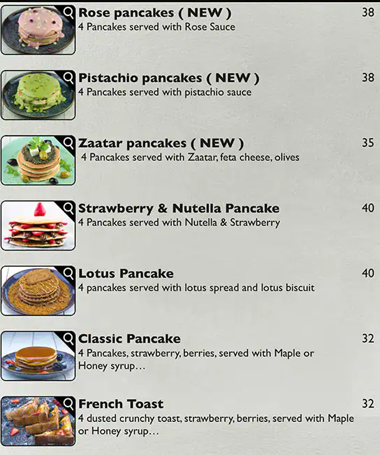 First Avenue Cafe Menu, Menu for First Avenue Cafe, University City, Sharjah 