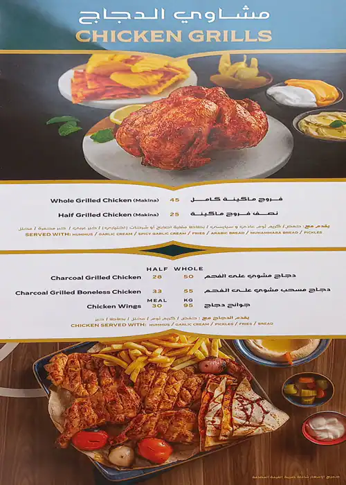 Aleppo Grills (Al Mashawi Al Halabya) - المشاوي الحلبية Menu 