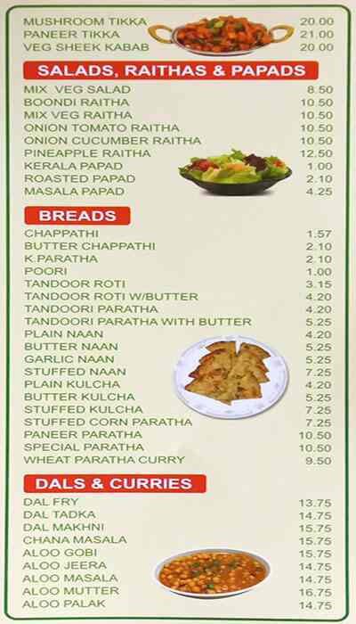 Amrutha Restaurant Menu, Menu for Amrutha Restaurant, Al Ghuwair, Sharjah 