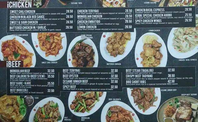 Icook Menu, Menu for Icook, Al Nahda, Sharjah 