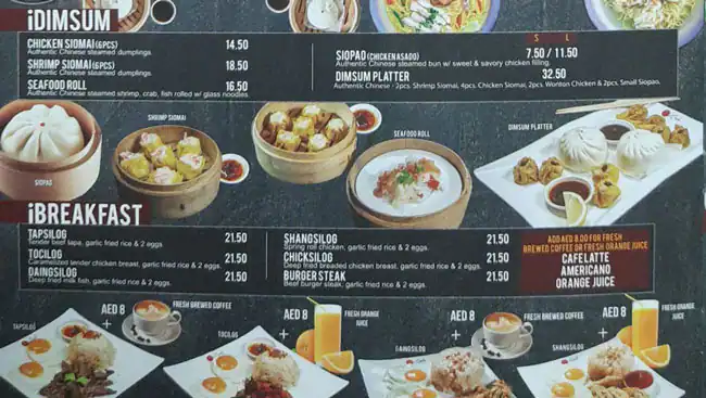 Icook Menu, Menu for Icook, Al Nahda, Sharjah 