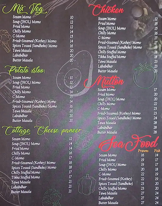 Noor Al Madeena Cafeteria Menu 