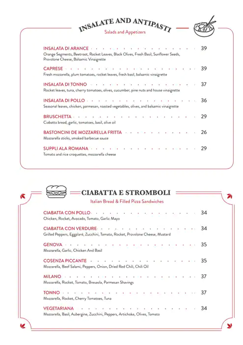 Mangiare Menu, Menu for Mangiare, Al Khan, Sharjah 