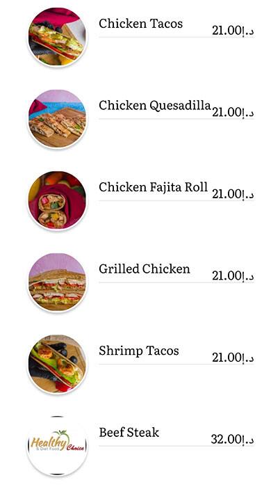 Healthy Choice Menu, Menu for Healthy Choice, Halwan Suburb, Sharjah 