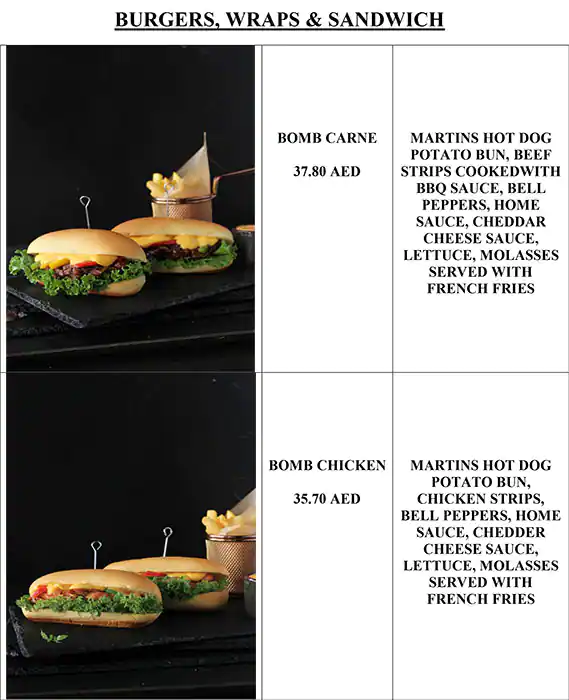 Loranzo Cafe Menu, Menu for Loranzo Cafe, University City, Sharjah 