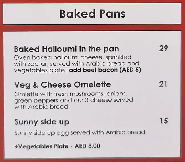 Manoushe Street Menu, Menu for Manoushe Street, University City, Sharjah 