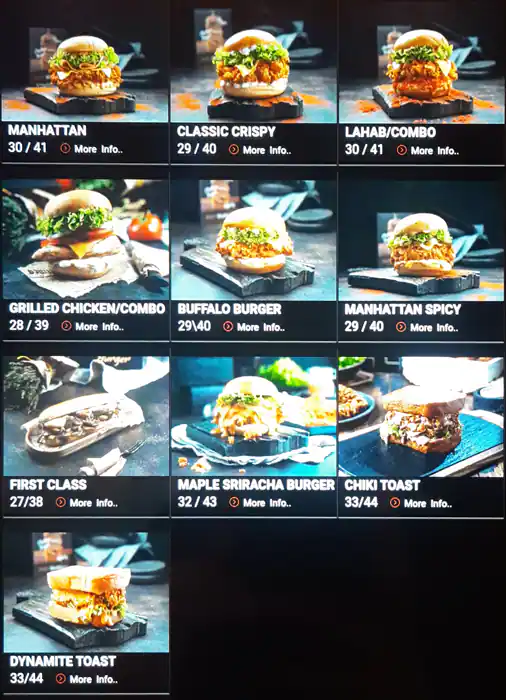 Just Burger Menu, Menu for Just Burger, Wasit Suburb, Sharjah 