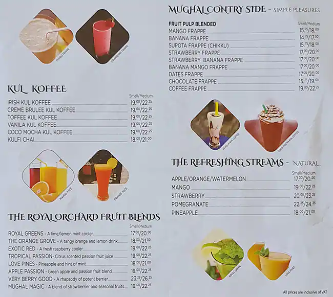 Kulfilicious Menu, Menu for Kulfilicious, Al Majaz, Sharjah 