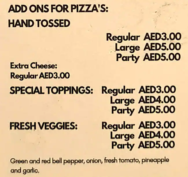 Shakey's Pizza Parlor - شاكيز بيتزا بارلور Menu 