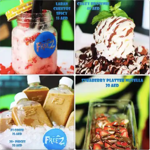 Freez Menu, Menu for Freez, Wasit Suburb, Sharjah 