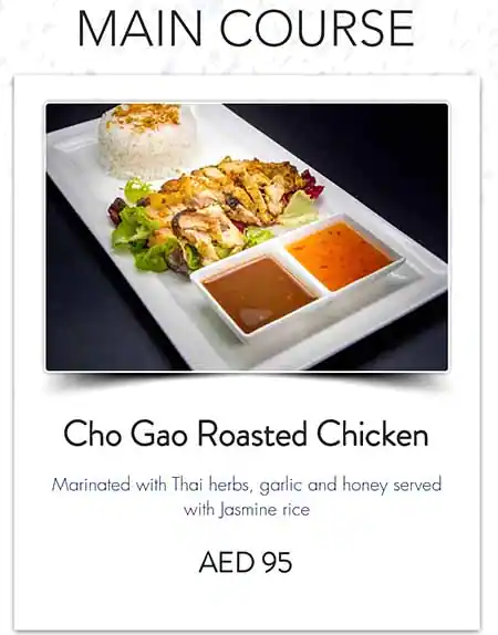 Cho Gao - Crowne Plaza Abu Dhabi Menu 