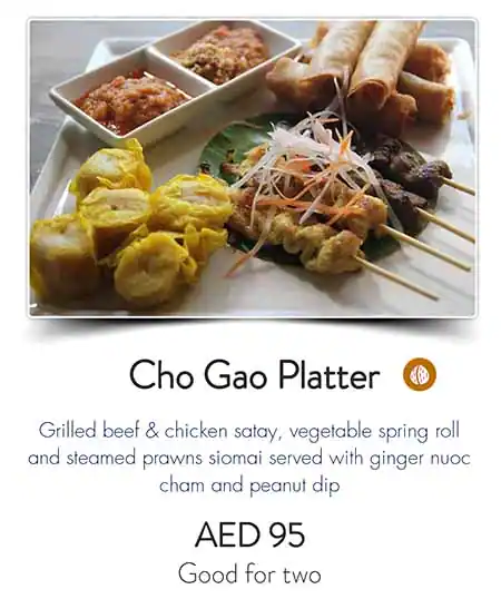 Cho Gao - Crowne Plaza Abu Dhabi Menu 